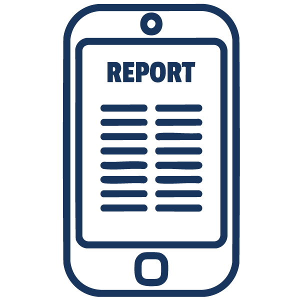 Report will receive on your smart phone