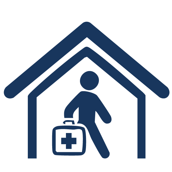Technician comes to your home with a portable ECG machine ECG is performed