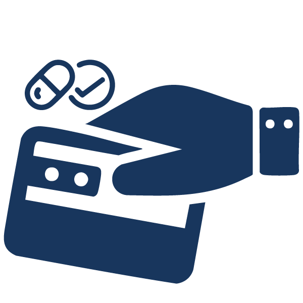 Receive Your Prescribed Medicines After Card Swipe