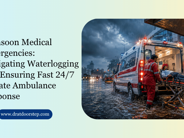 Monsoon Medical Emergencies Navigating Waterlogging and Ensuring Fast 247 Private Ambulance Response