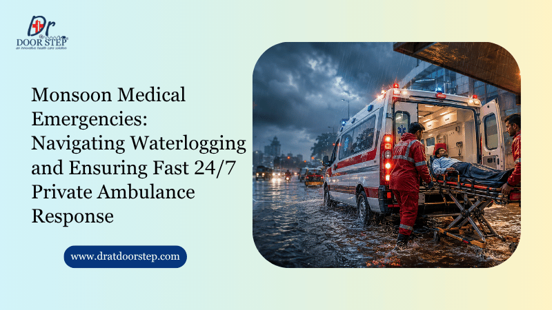 Monsoon Medical Emergencies: Navigating Waterlogging and Ensuring Fast 24/7 Private Ambulance Response